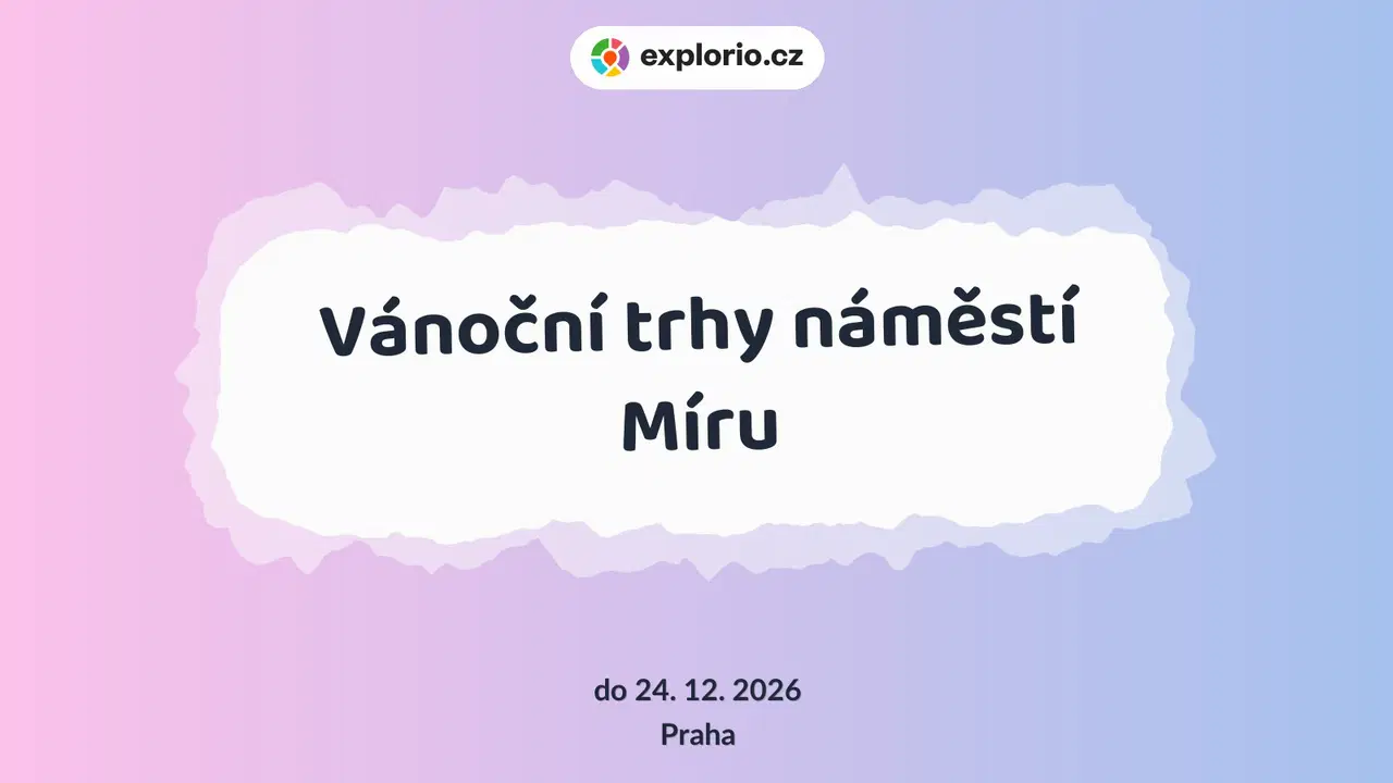 Vánoční trhy náměstí Míru – festivaly a Slavnosti, Praha