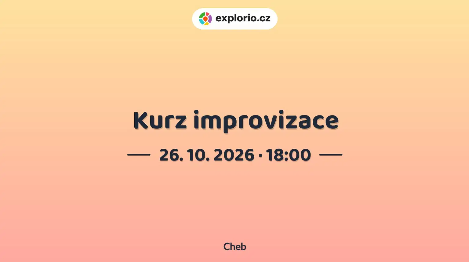 Kurz improvizace – tvořivé dílny a Workshopy, Cheb