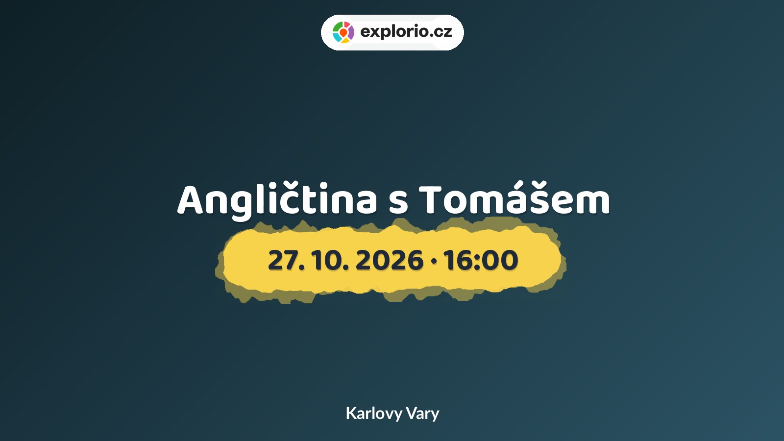 Angličtina s Tomášem – tvořivé dílny a Workshopy, Karlovy Vary