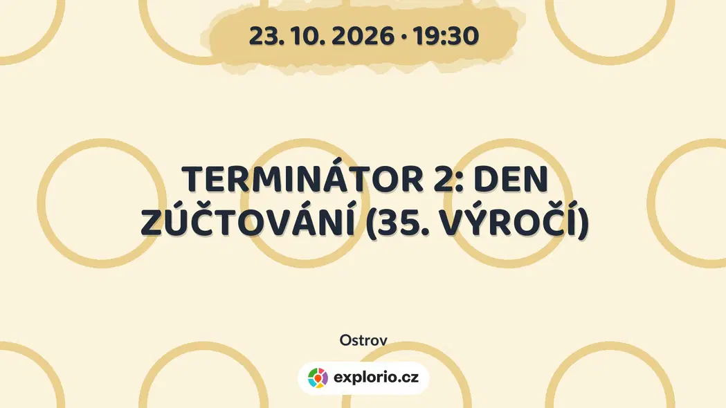 TERMINÁTOR 2: DEN ZÚČTOVÁNÍ (35. VÝROČÍ) – divadlo, Hudba a Kino, Ostrov