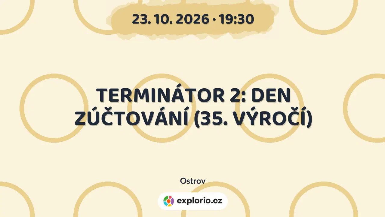 TERMINÁTOR 2: DEN ZÚČTOVÁNÍ (35. VÝROČÍ) – divadlo, Hudba a Kino, Ostrov