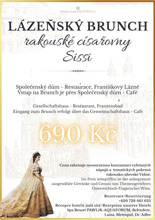 BRUNCH EVENT ALA CÍSAŘOVNA SISI – festivaly a Slavnosti, Františkovy Lázně – fotka 2