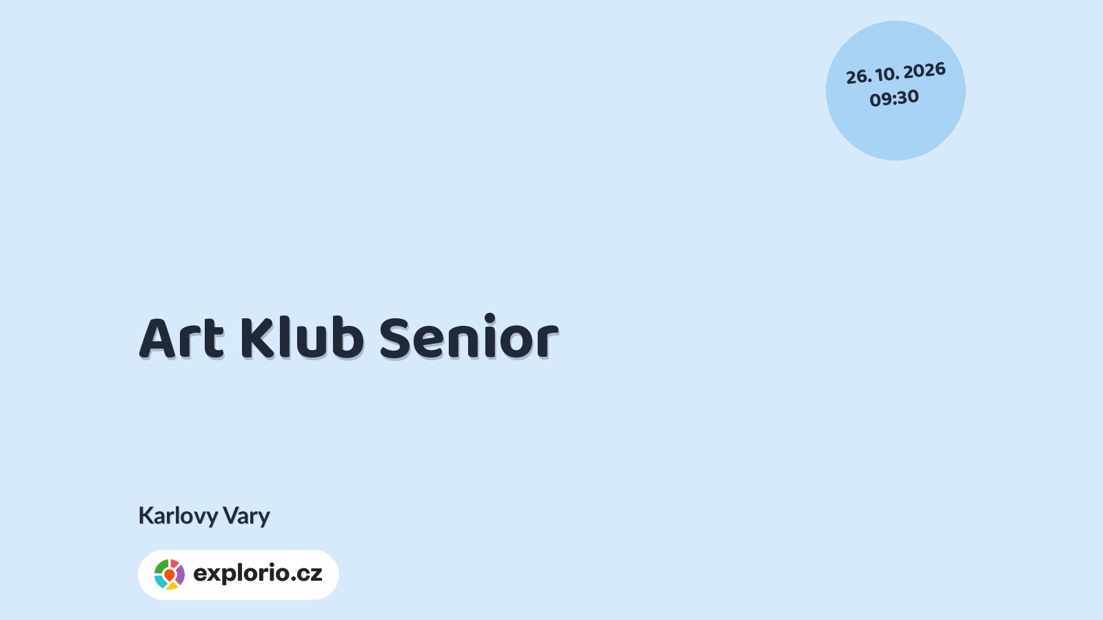 Art Klub Senior – tvořivé dílny a Workshopy, Karlovy Vary