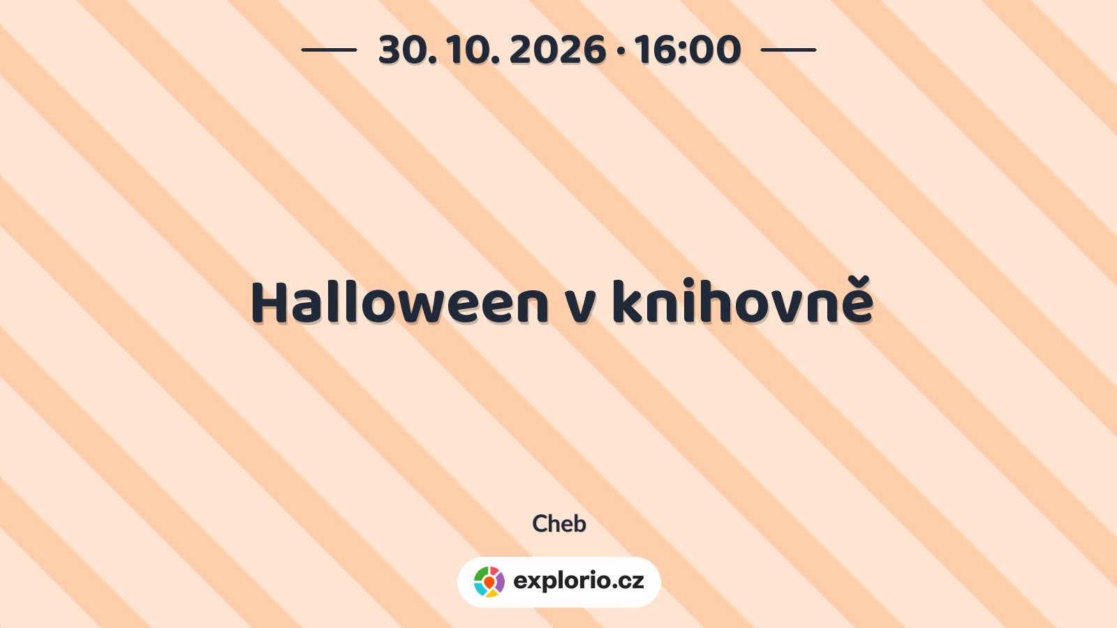 Halloween v knihovně – tvořivé dílny a Workshopy, Cheb