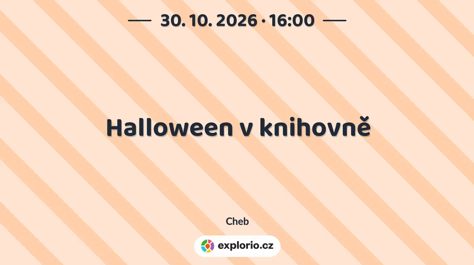 Halloween v knihovně – tvořivé dílny a Workshopy, Cheb