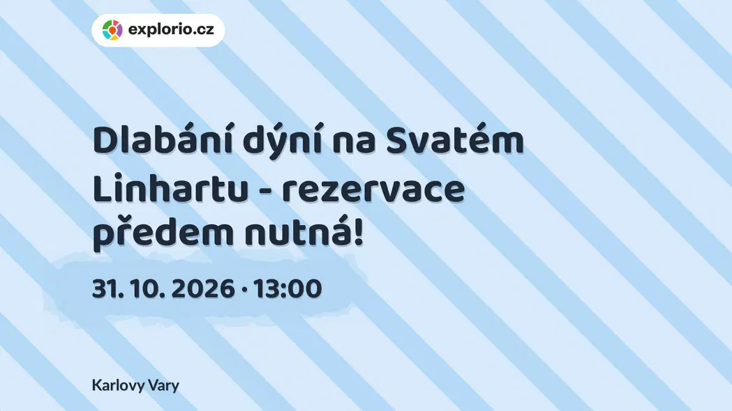 Dlabání dýní na Svatém Linhartu - rezervace předem nutná! – tvořivé dílny a Workshopy, Karlovy Vary