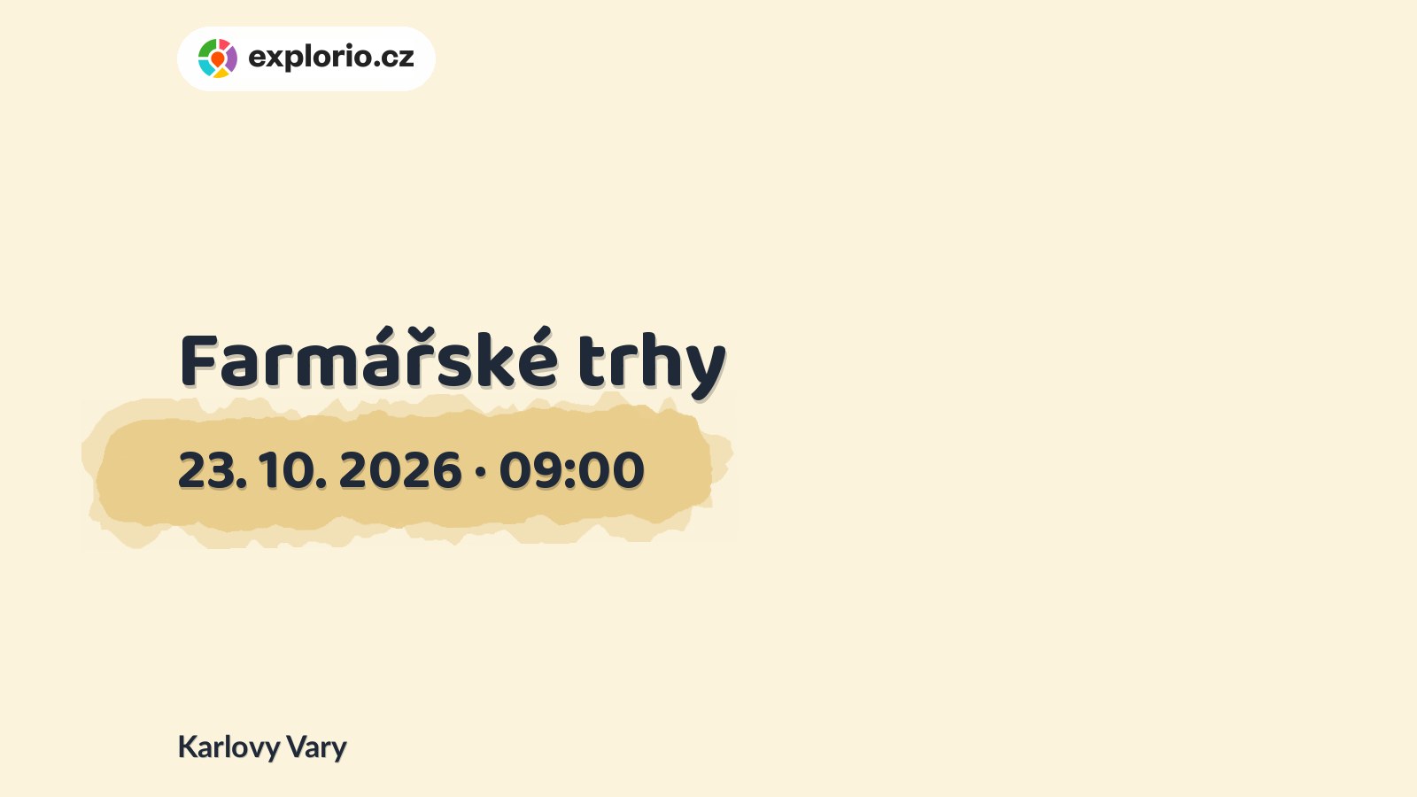 Farmářské trhy – festivaly a Slavnosti, Karlovy Vary