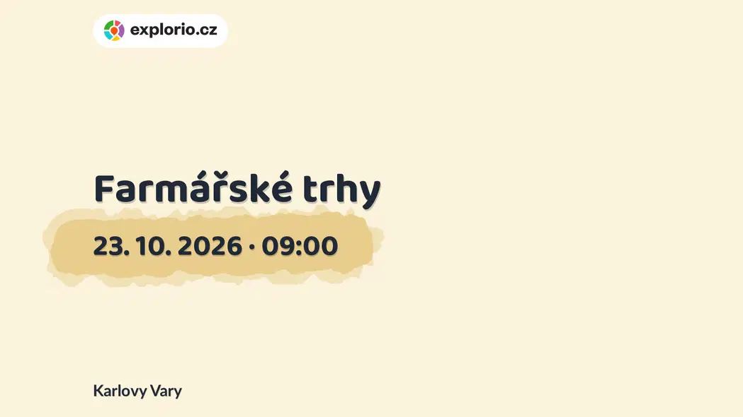 Farmářské trhy – festivaly a Slavnosti, Karlovy Vary
