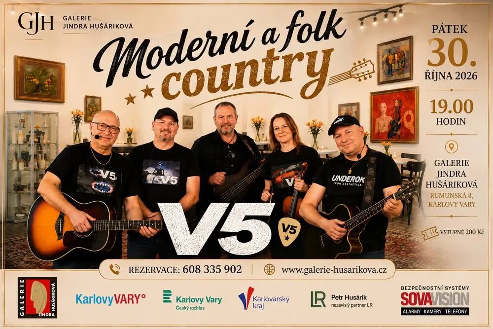 V5 - Moderní folk a country – divadlo, Hudba a Kino, Karlovy Vary – fotka 2