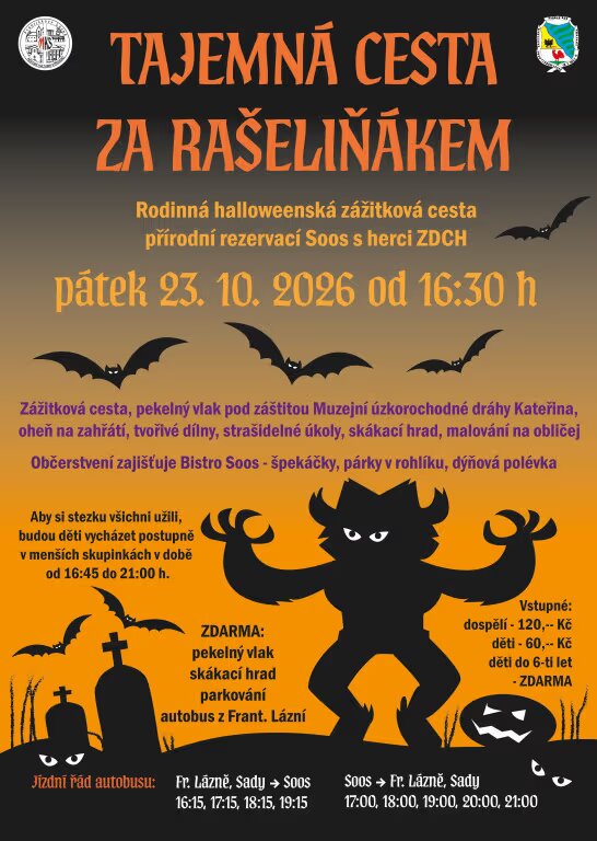 Tajemná cesta za rašeliňákem / Halooween na Soosu – tvořivé dílny a Workshopy, Třebeň – fotka 2