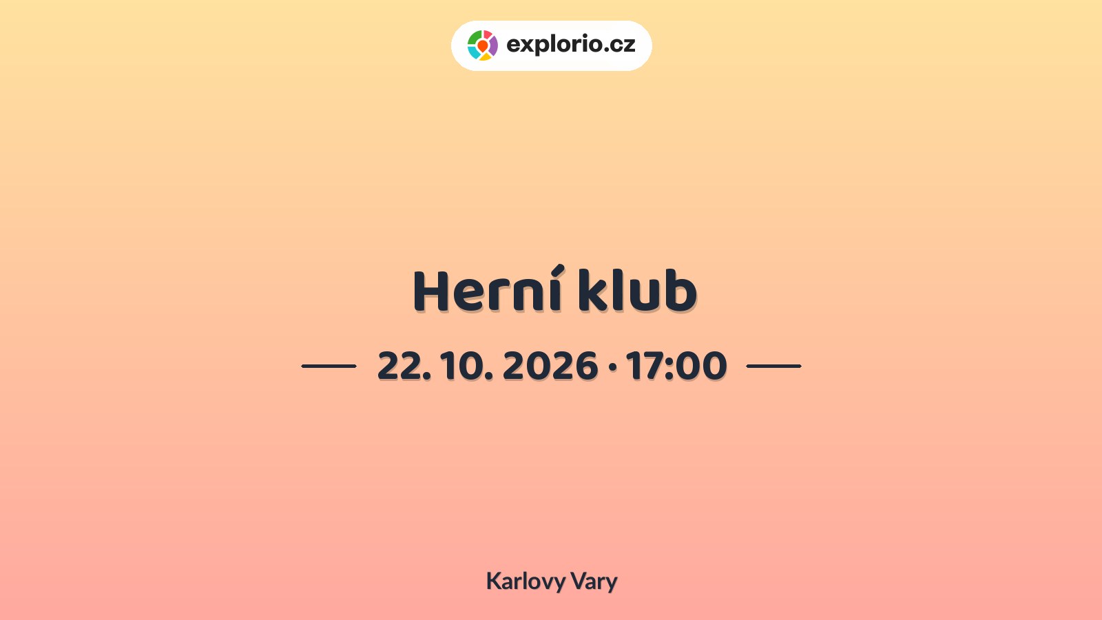 Herní klub – tvořivé dílny a Workshopy, Karlovy Vary
