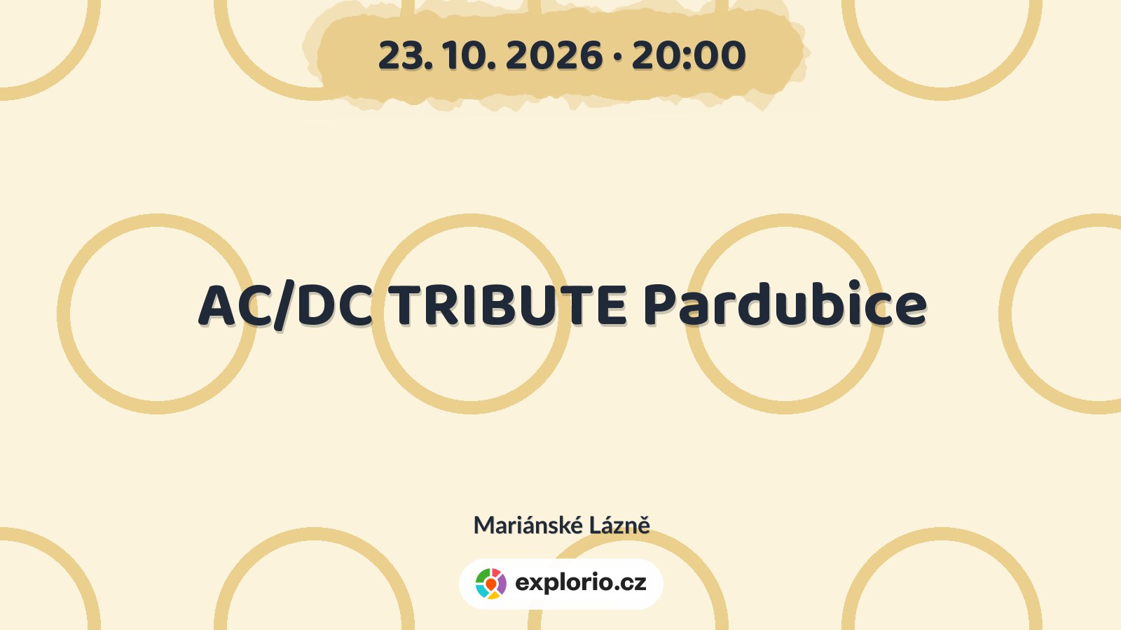 AC/DC TRIBUTE Pardubice – divadlo, Hudba a Kino, Mariánské Lázně