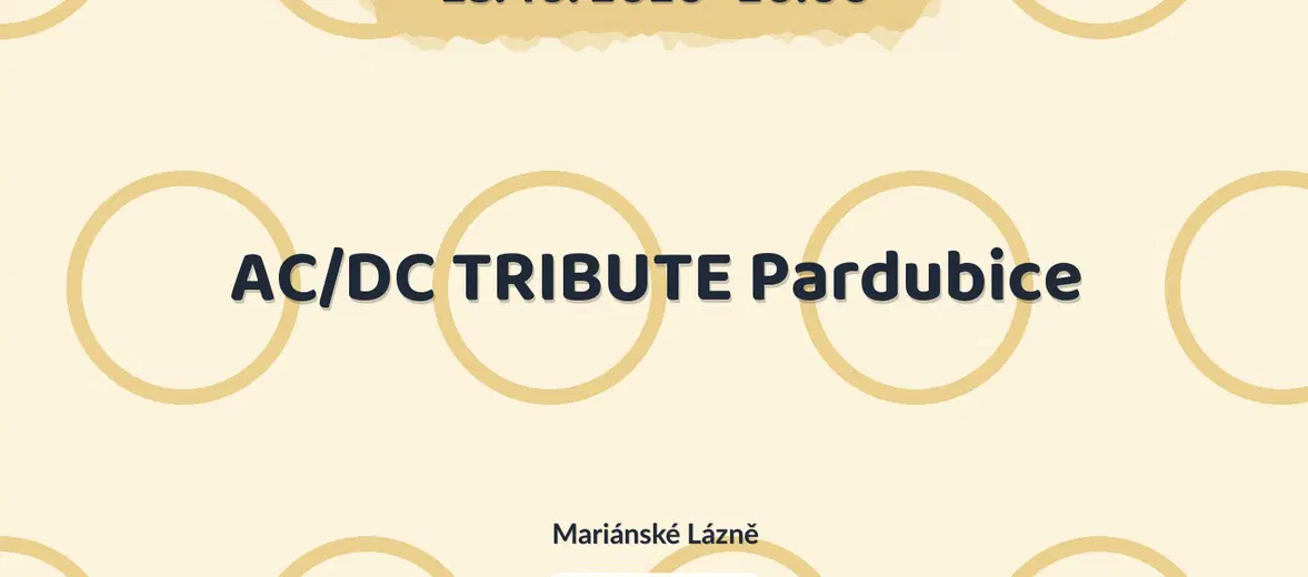 AC/DC TRIBUTE Pardubice – divadlo, Hudba a Kino, Mariánské Lázně