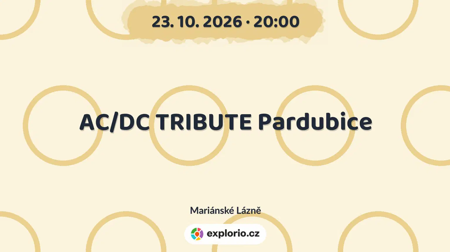 AC/DC TRIBUTE Pardubice – divadlo, Hudba a Kino, Mariánské Lázně