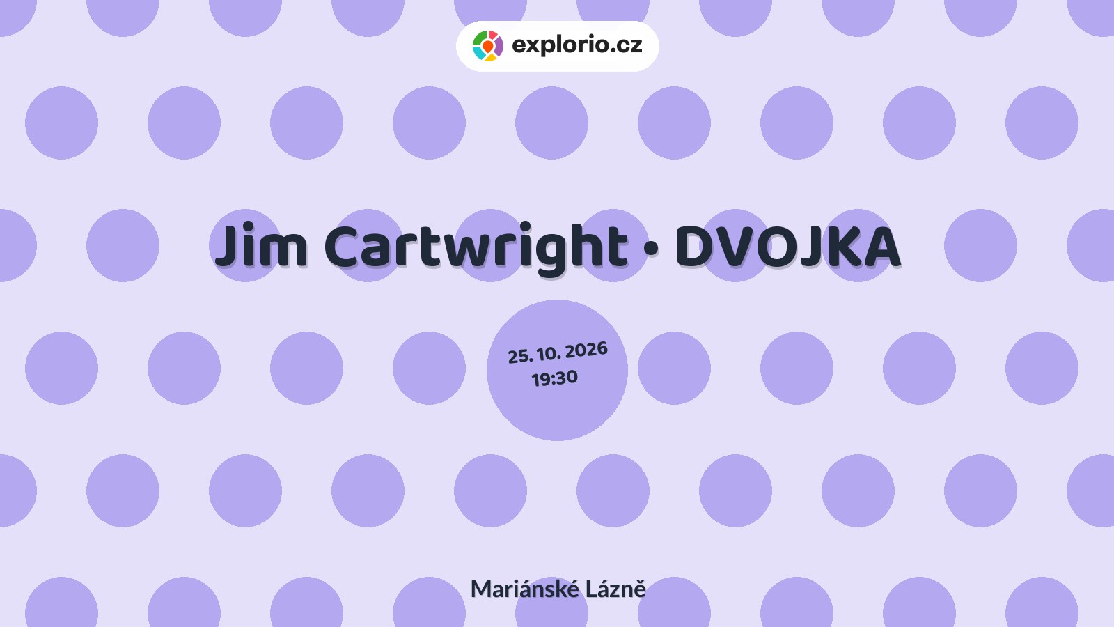 Jim Cartwright • DVOJKA – divadlo, Hudba a Kino, Mariánské Lázně