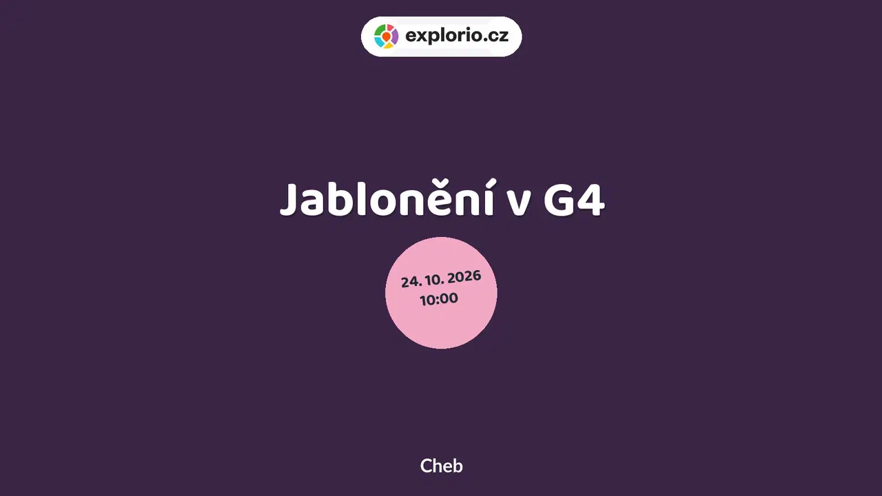 Jablonění v G4 – tvořivé dílny a Workshopy, Cheb