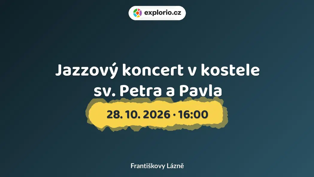 Jazzový koncert v kostele sv. Petra a Pavla – divadlo, Hudba a Kino, Františkovy Lázně