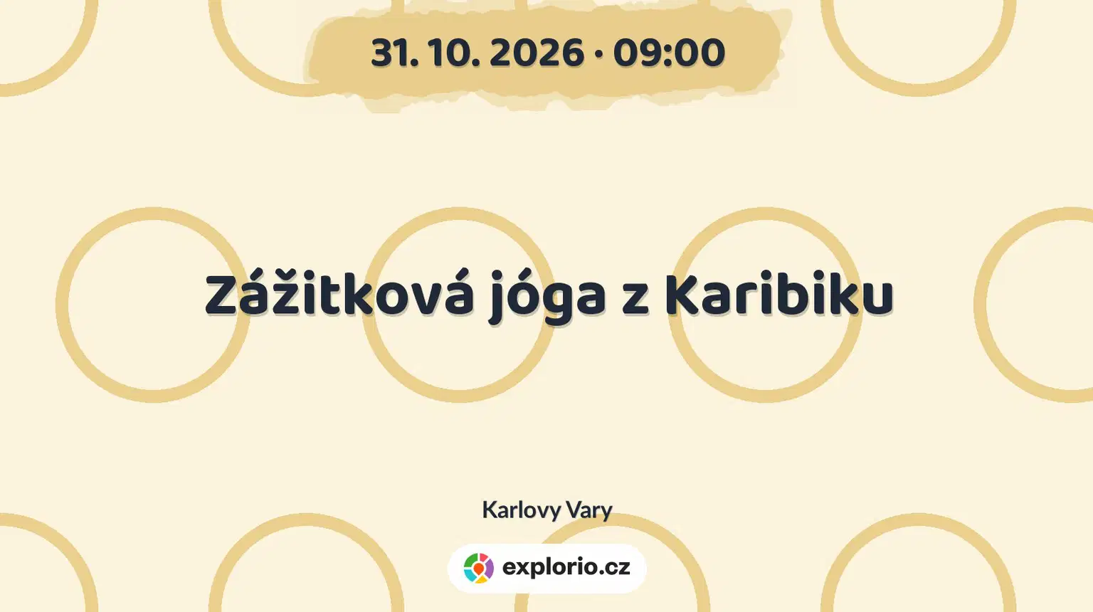 Zážitková jóga z Karibiku – sport a Pohyb, Karlovy Vary