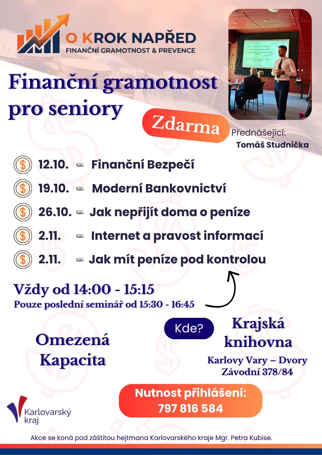 Seminář finanční gramotnosti - Finanční bezpečí – tvořivé dílny a Workshopy, Karlovy Vary – fotka 2
