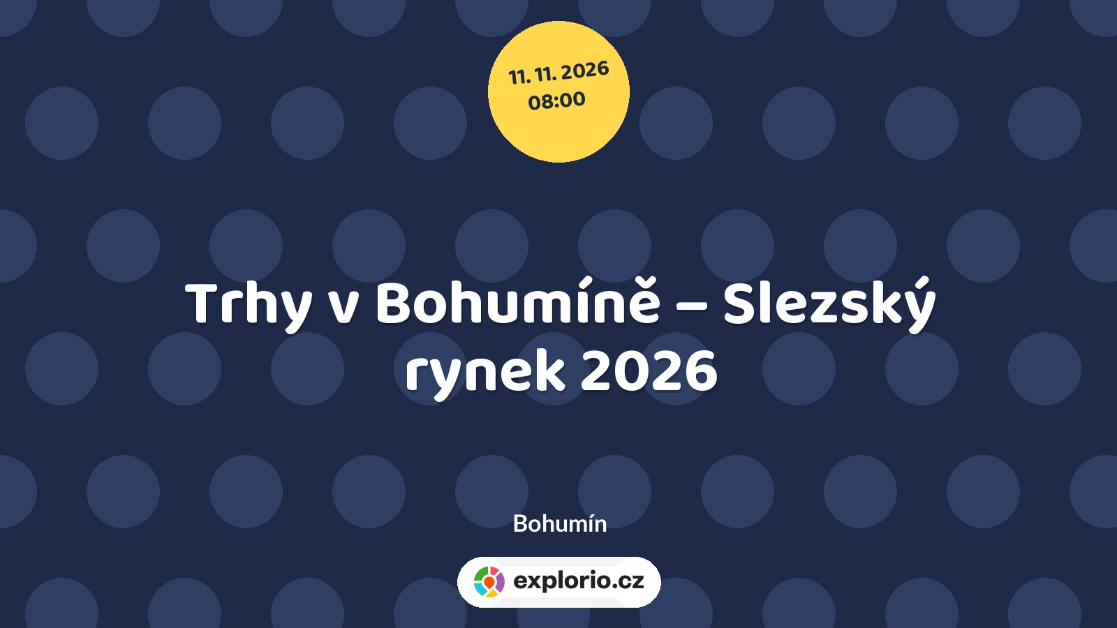 Trhy v Bohumíně – Slezský rynek 2026 – festivaly a Slavnosti, Bohumín