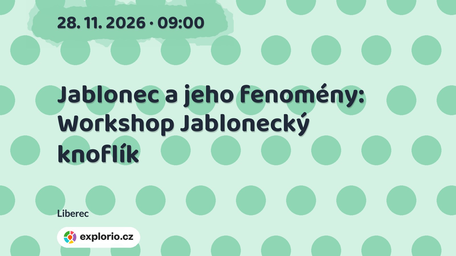 Jablonec a jeho fenomény: Workshop Jablonecký knoflík – tvořivé dílny a Workshopy, Liberec