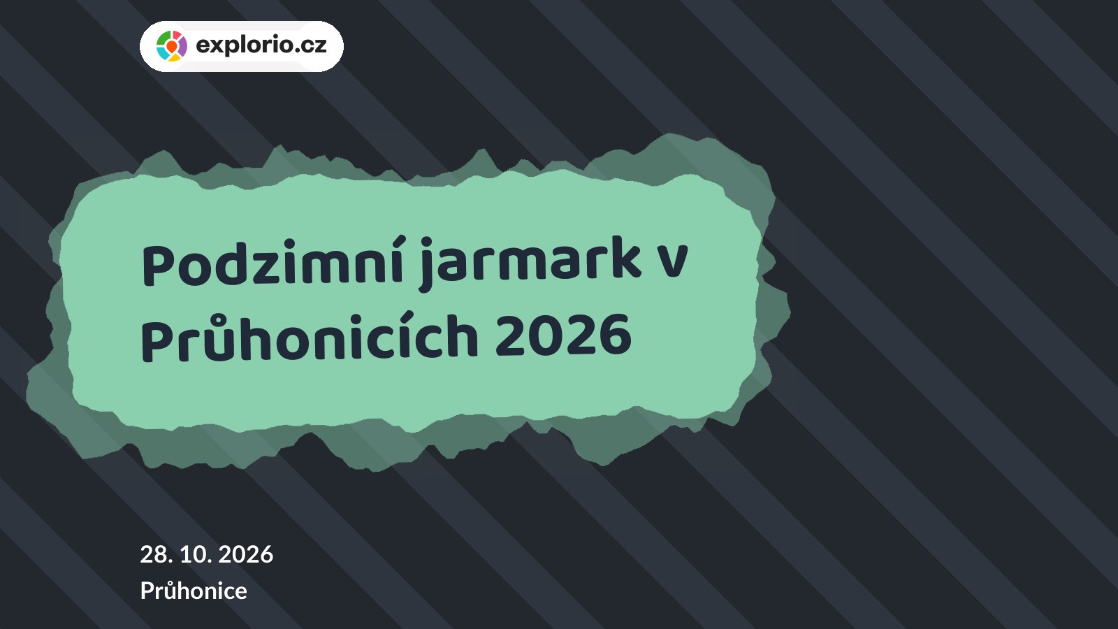 Podzimní jarmark v Průhonicích 2026 – festivaly a Slavnosti, Průhonice