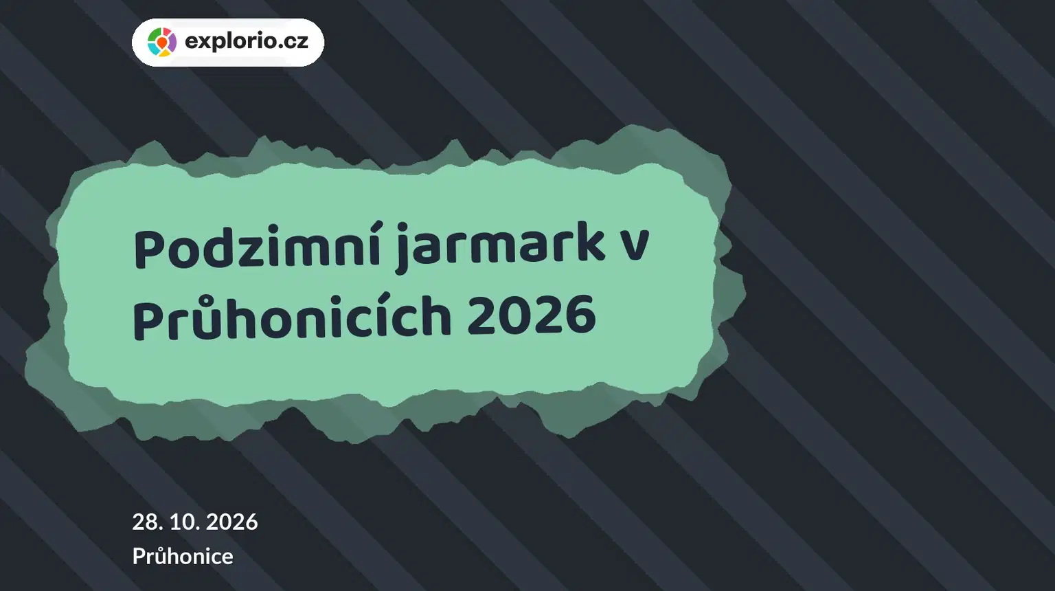 Podzimní jarmark v Průhonicích 2026 – festivaly a Slavnosti, Průhonice