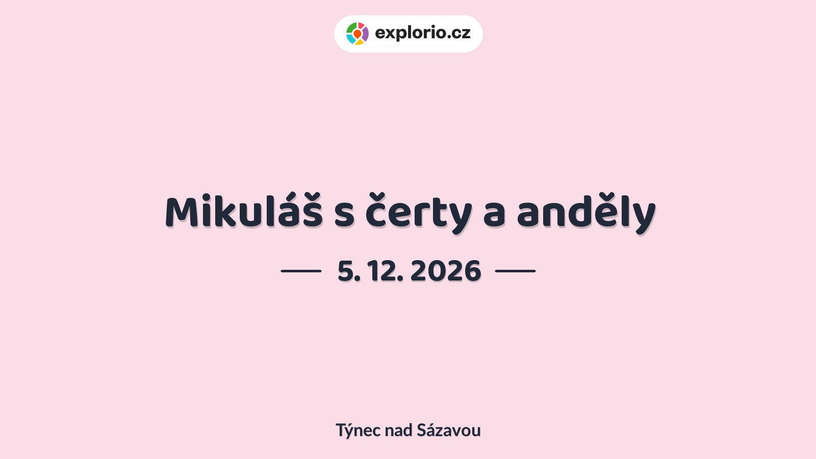 Mikuláš s čerty a anděly – festivaly a Slavnosti, Týnec nad Sázavou