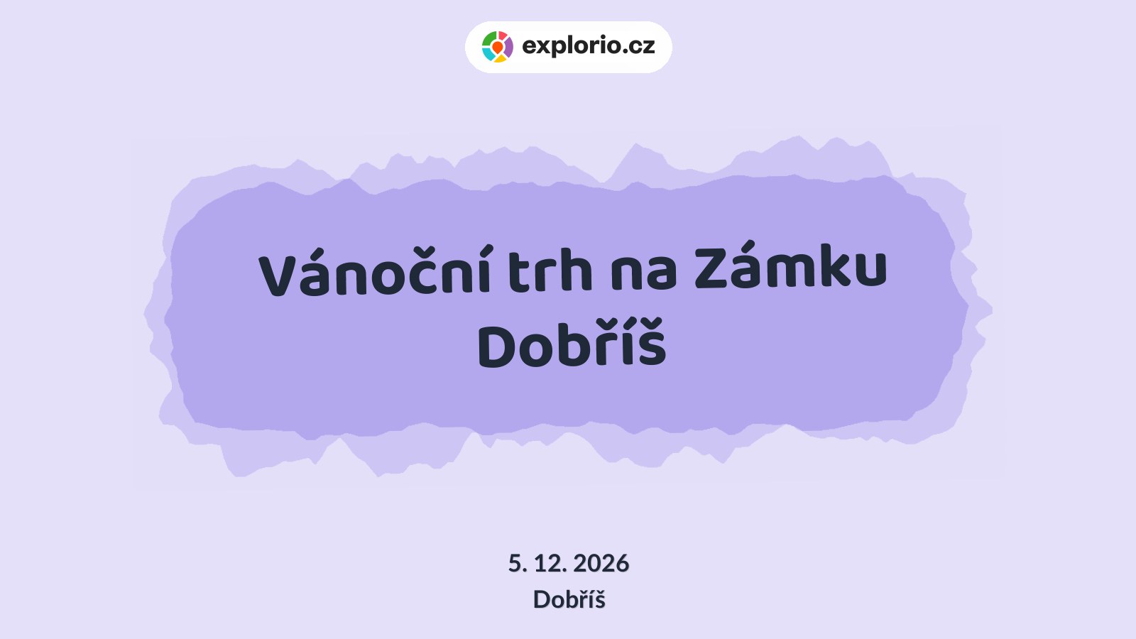 Vánoční trh na Zámku Dobříš – festivaly a Slavnosti, Dobříš