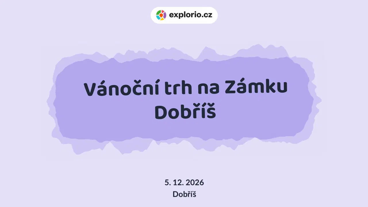 Vánoční trh na Zámku Dobříš – festivaly a Slavnosti, Dobříš