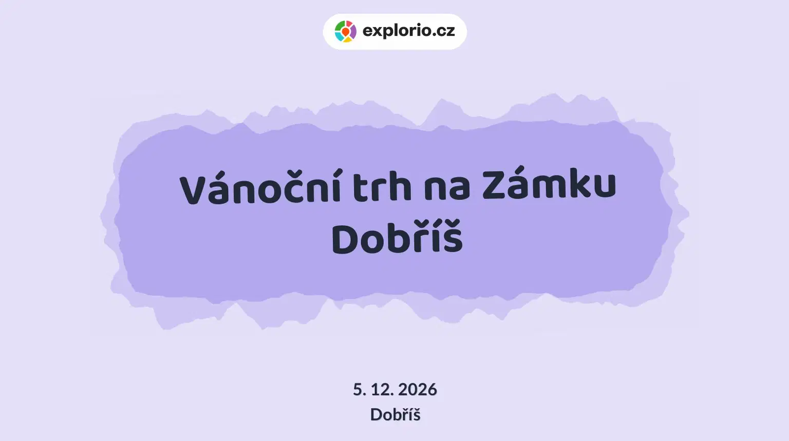 Vánoční trh na Zámku Dobříš – festivaly a Slavnosti, Dobříš