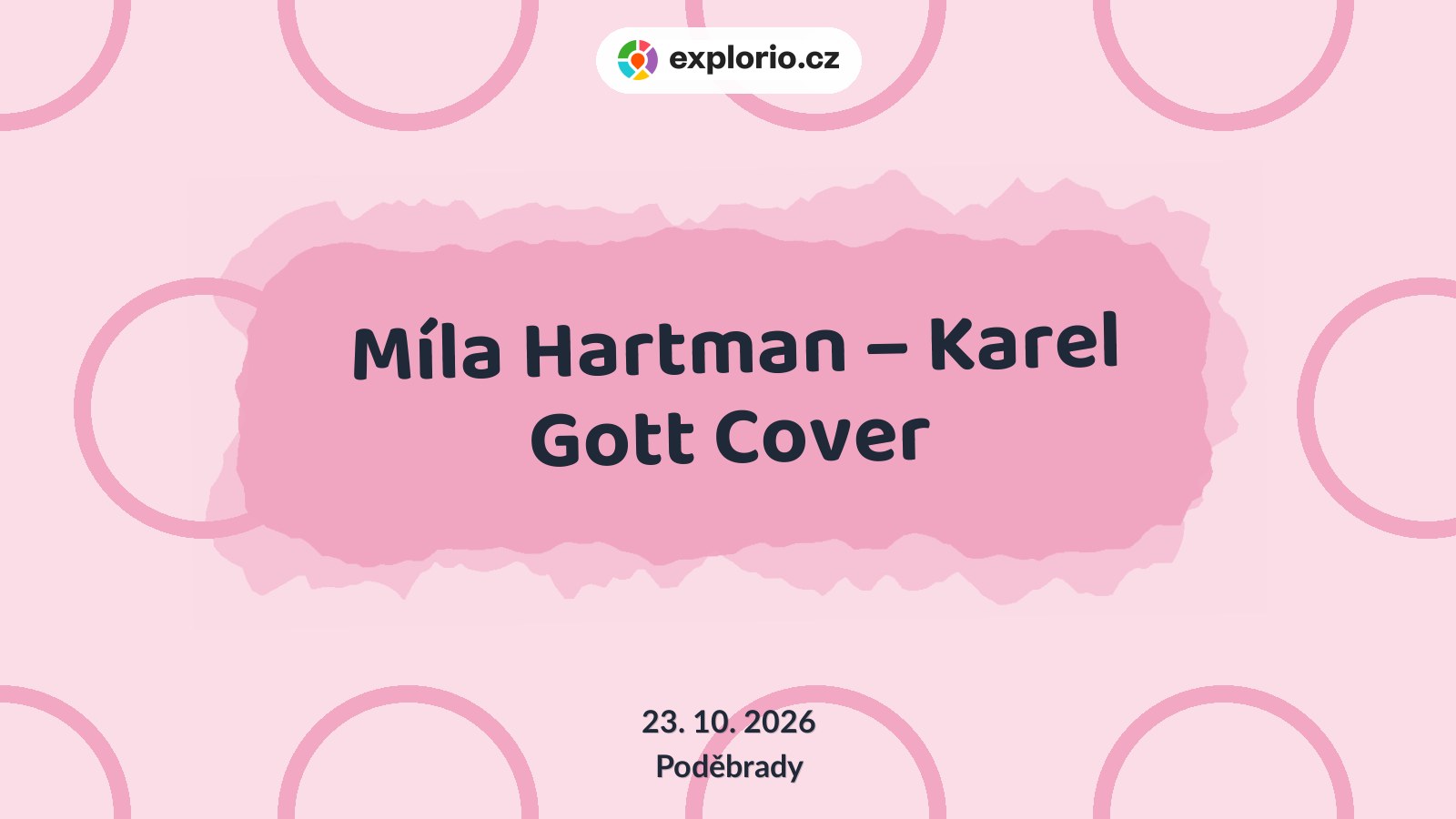 Míla Hartman – Karel Gott Cover – divadlo, Hudba a Kino, Poděbrady