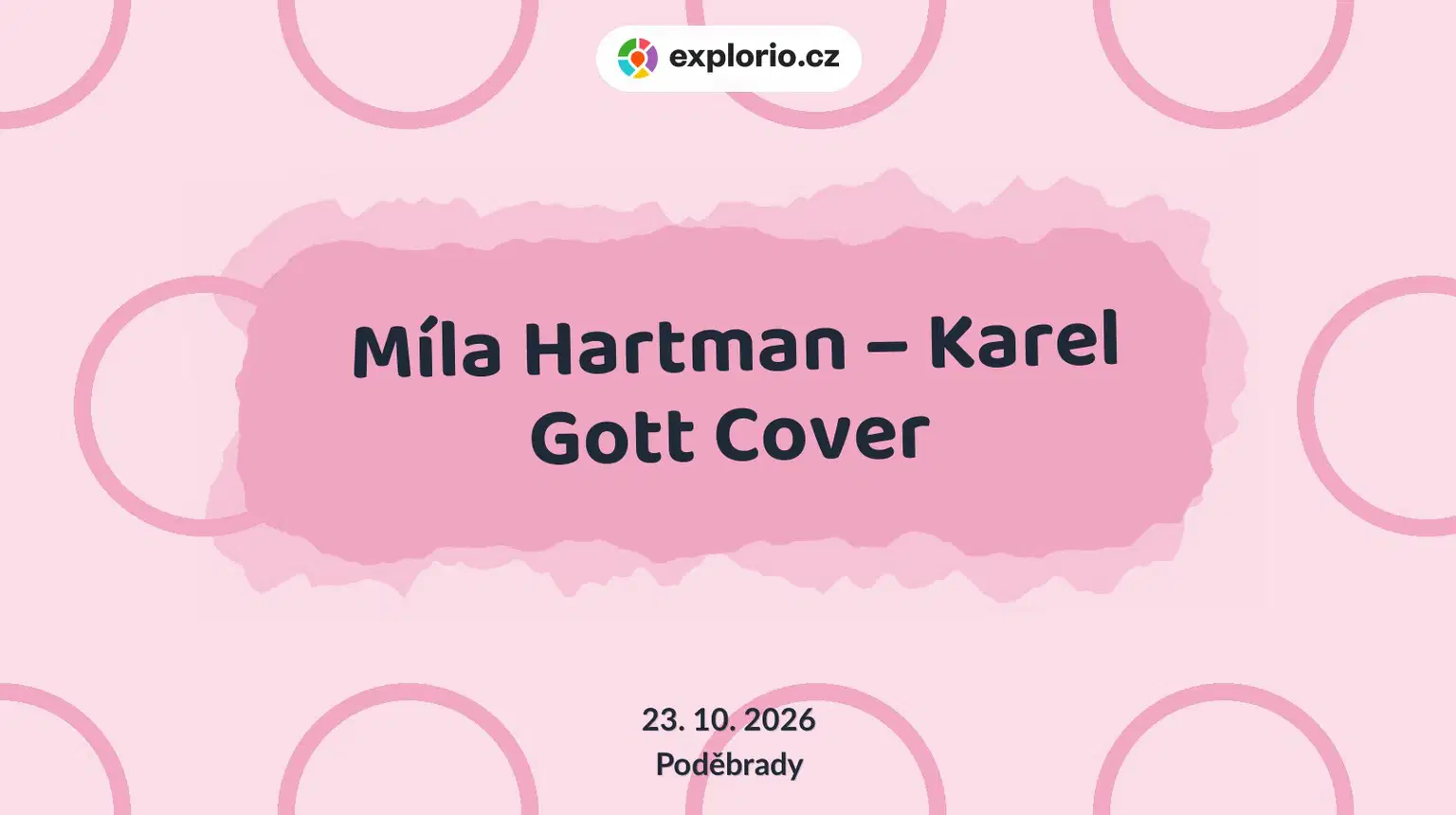 Míla Hartman – Karel Gott Cover – divadlo, Hudba a Kino, Poděbrady