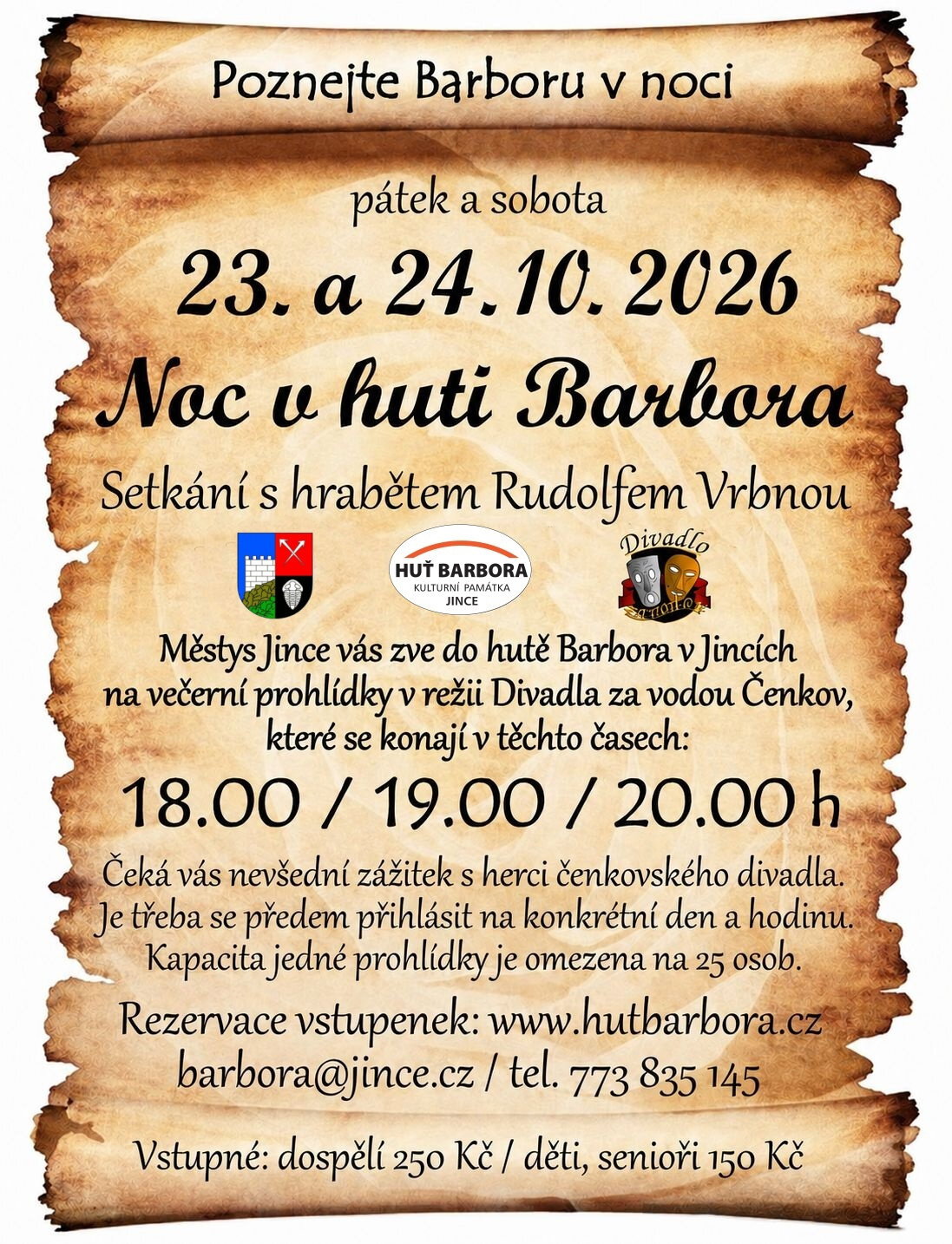 Noc v Huti Barbora – divadlo, Hudba a Kino, Jince – fotka 2