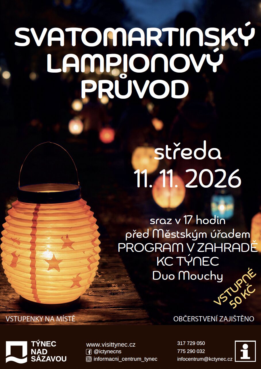 Svatomartinský lampionový průvod – festivaly a Slavnosti, Týnec nad Sázavou – fotka 2