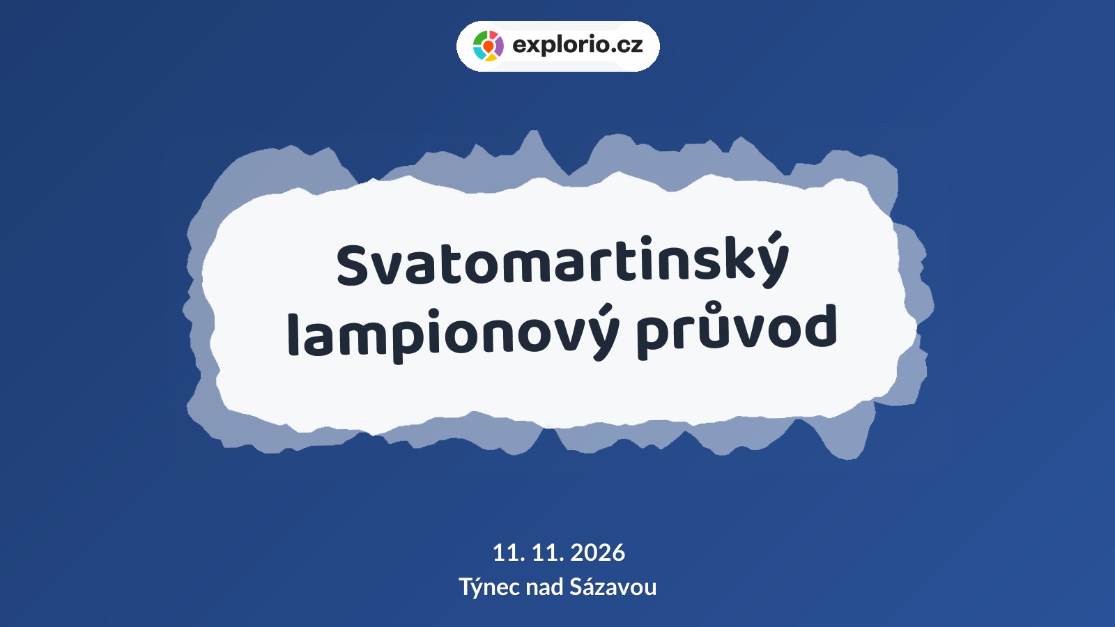 Svatomartinský lampionový průvod – festivaly a Slavnosti, Týnec nad Sázavou