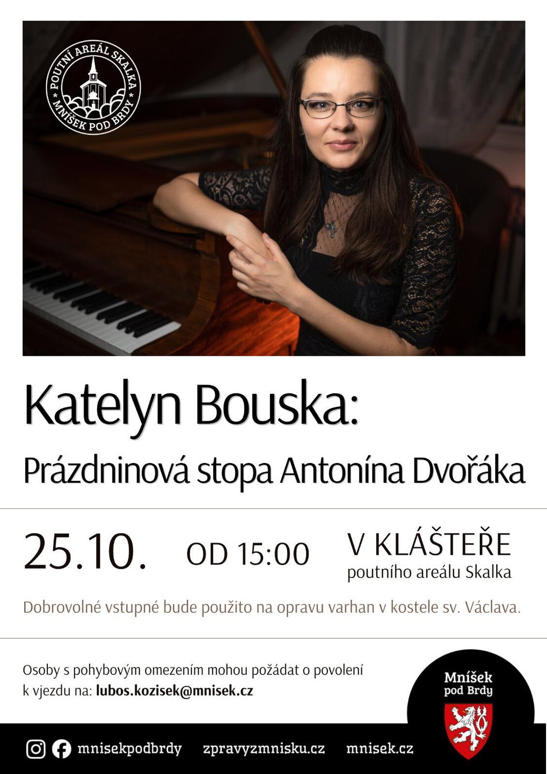 Katelyn Bouska: Prázdninová stopa Antonína Dvořáka – divadlo, Hudba a Kino, Mníšek pod Brdy – fotka 2