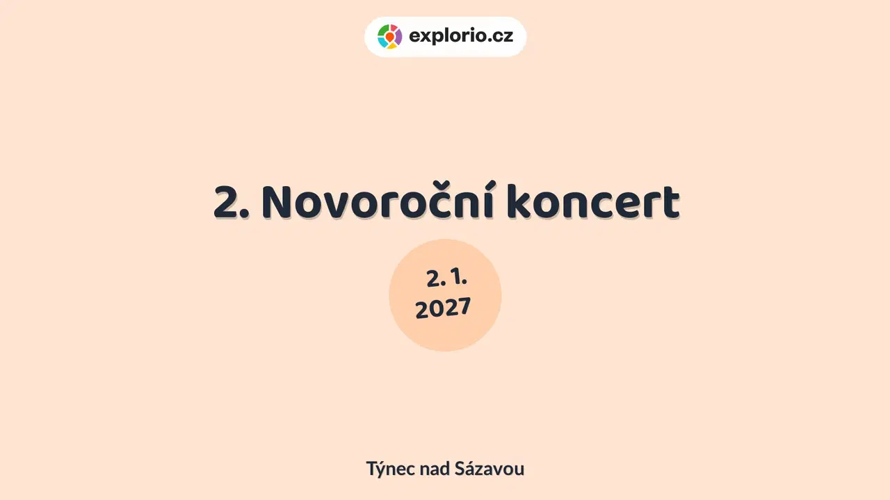 2. Novoroční koncert – divadlo, Hudba a Kino, Týnec nad Sázavou
