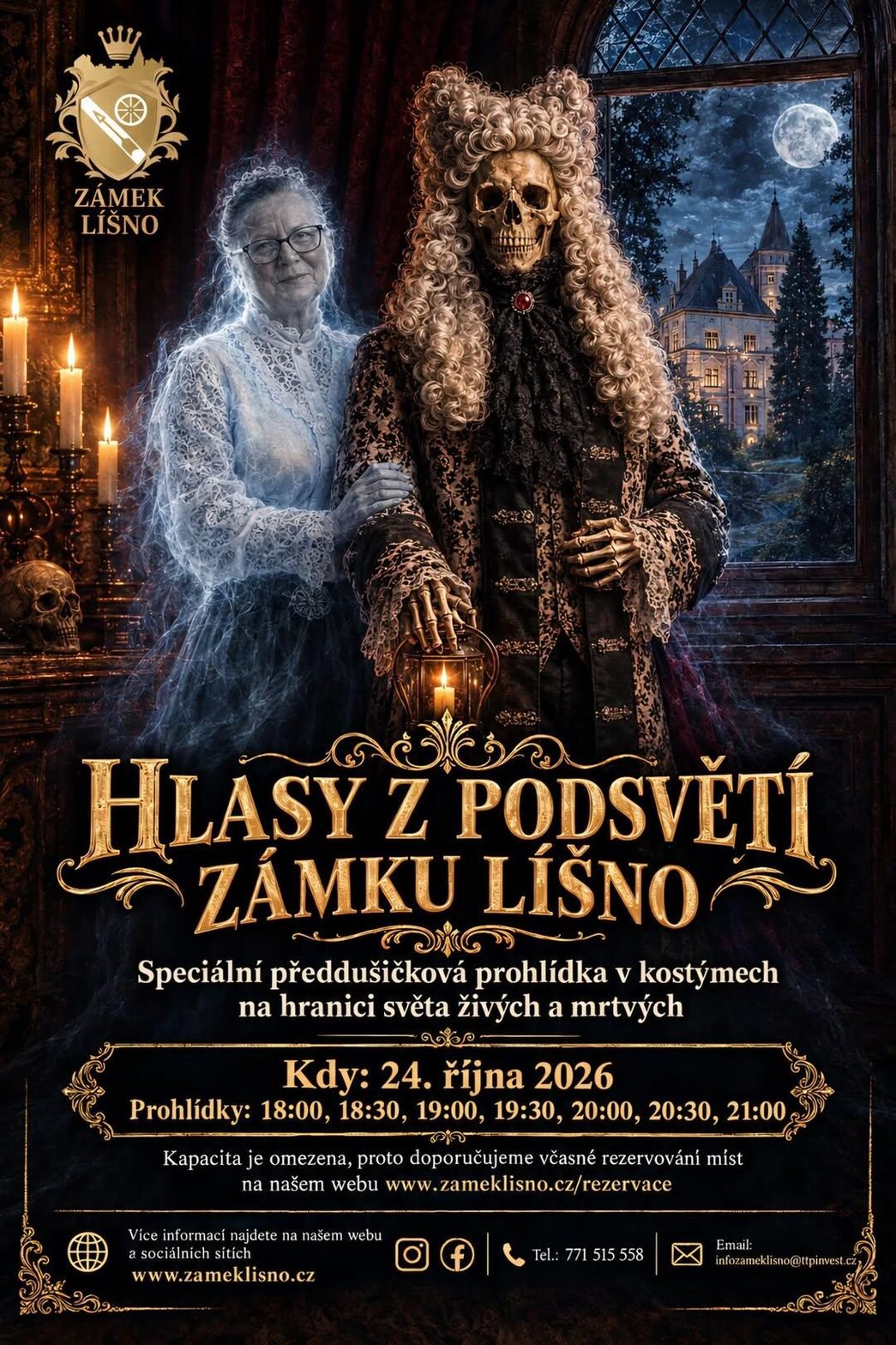 Hlasy z podsvětí zámku Líšno – prohlídky a Muzea, Bystřice – fotka 2