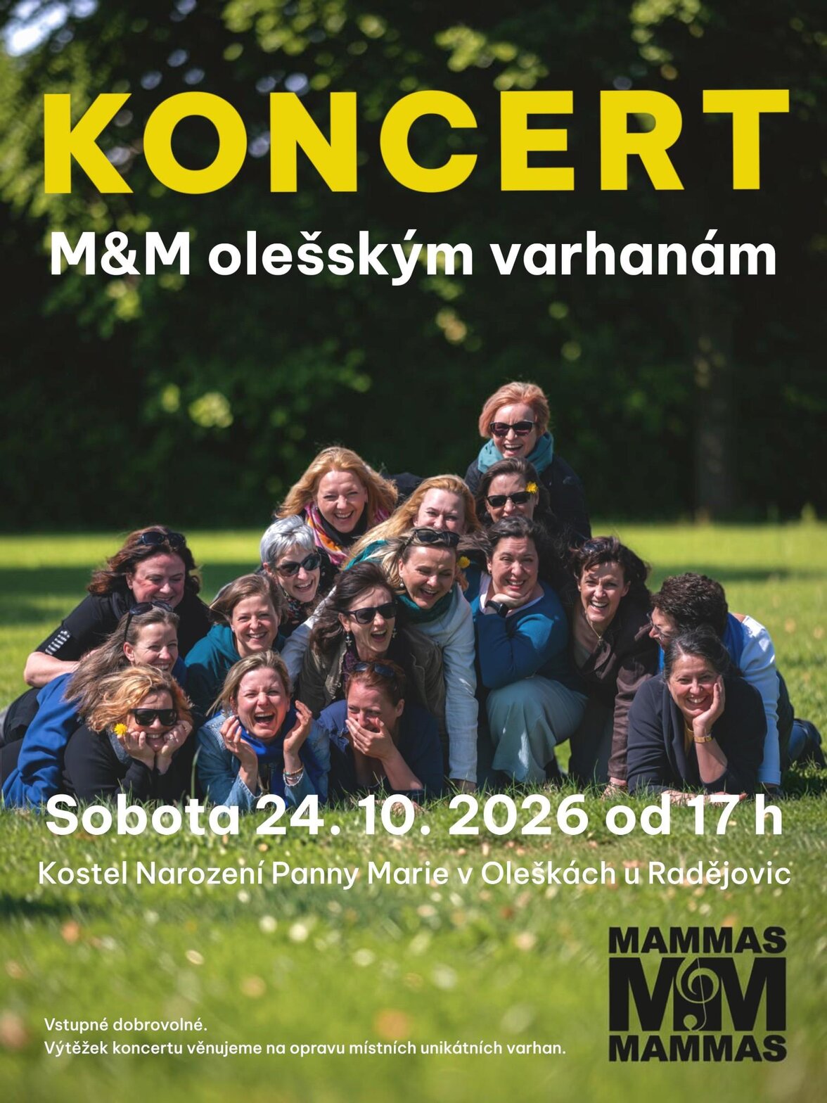 M&M olešským varhanám! – divadlo, Hudba a Kino, Radějovice – fotka 2