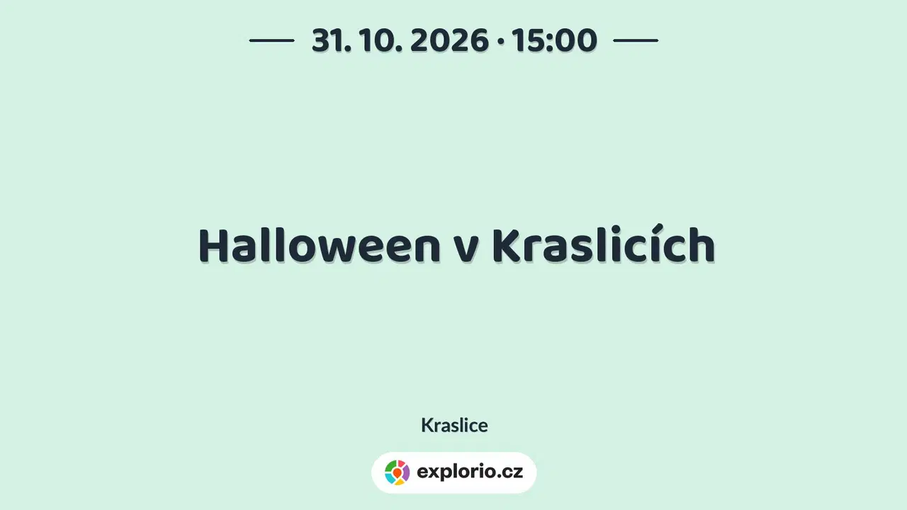 Halloween v Kraslicích – festivaly a Slavnosti, Kraslice