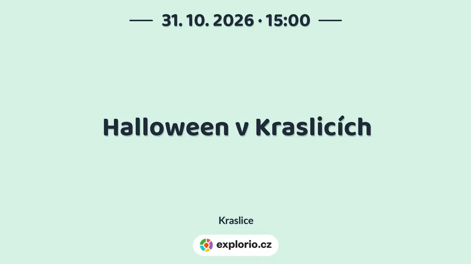 Halloween v Kraslicích – festivaly a Slavnosti, Kraslice