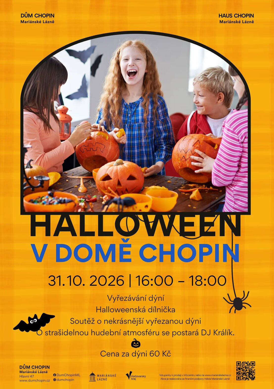 HALLOWEEN V DOMĚ CHOPIN – tvořivé dílny a Workshopy, Mariánské Lázně – fotka 2