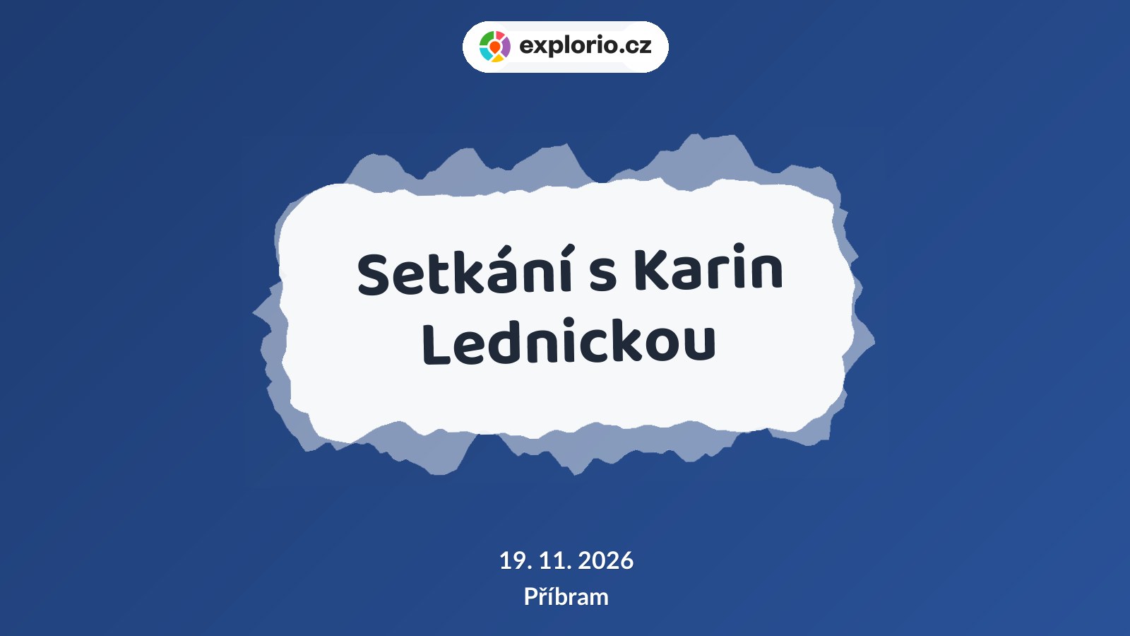 Setkání s Karin Lednickou – divadlo, Hudba a Kino, Příbram