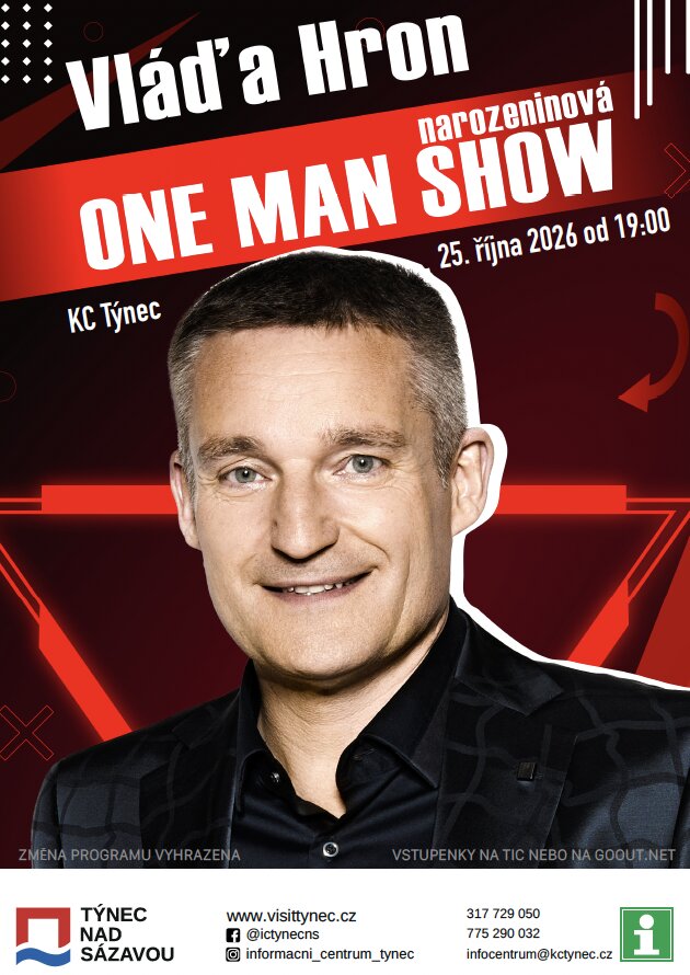 Vláďa Hron – Narozeninová One Man Show – divadlo, Hudba a Kino, Týnec nad Sázavou – fotka 2