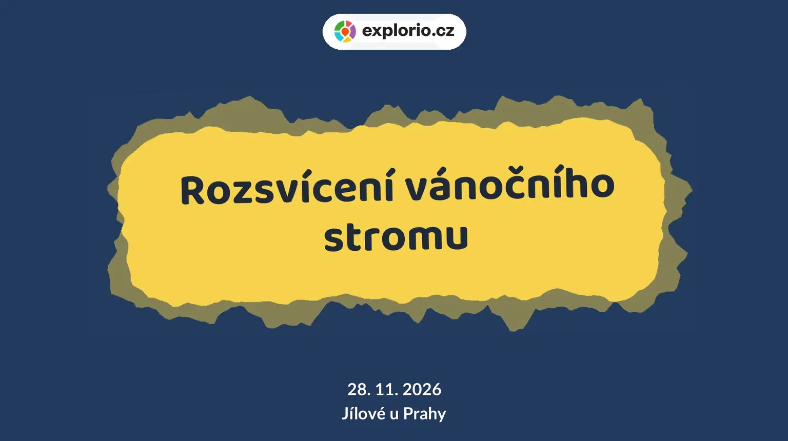 Rozsvícení vánočního stromu – festivaly a Slavnosti, Jílové u Prahy