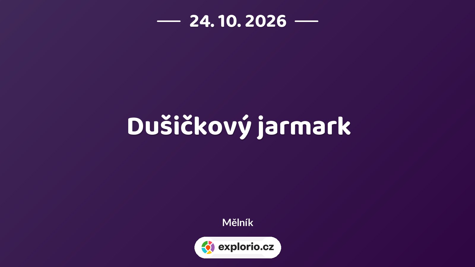 Dušičkový jarmark – festivaly a Slavnosti, Mělník