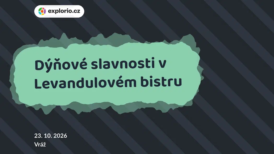 Dýňové slavnosti v Levandulovém bistru – tvořivé dílny a Workshopy, Vráž