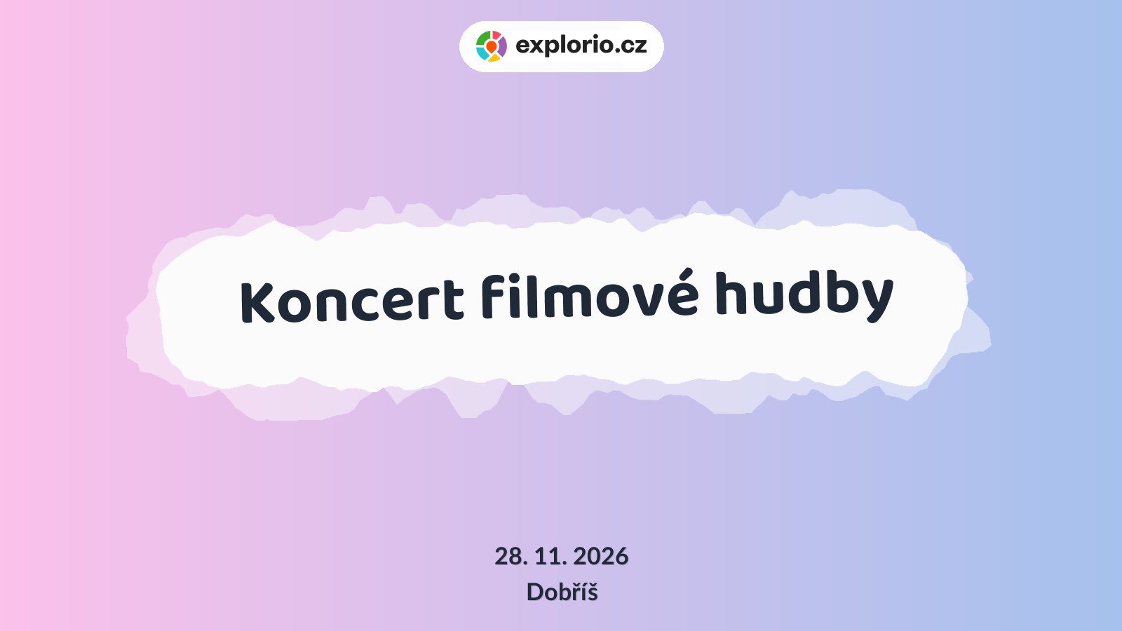 Koncert filmové hudby – divadlo, Hudba a Kino, Dobříš