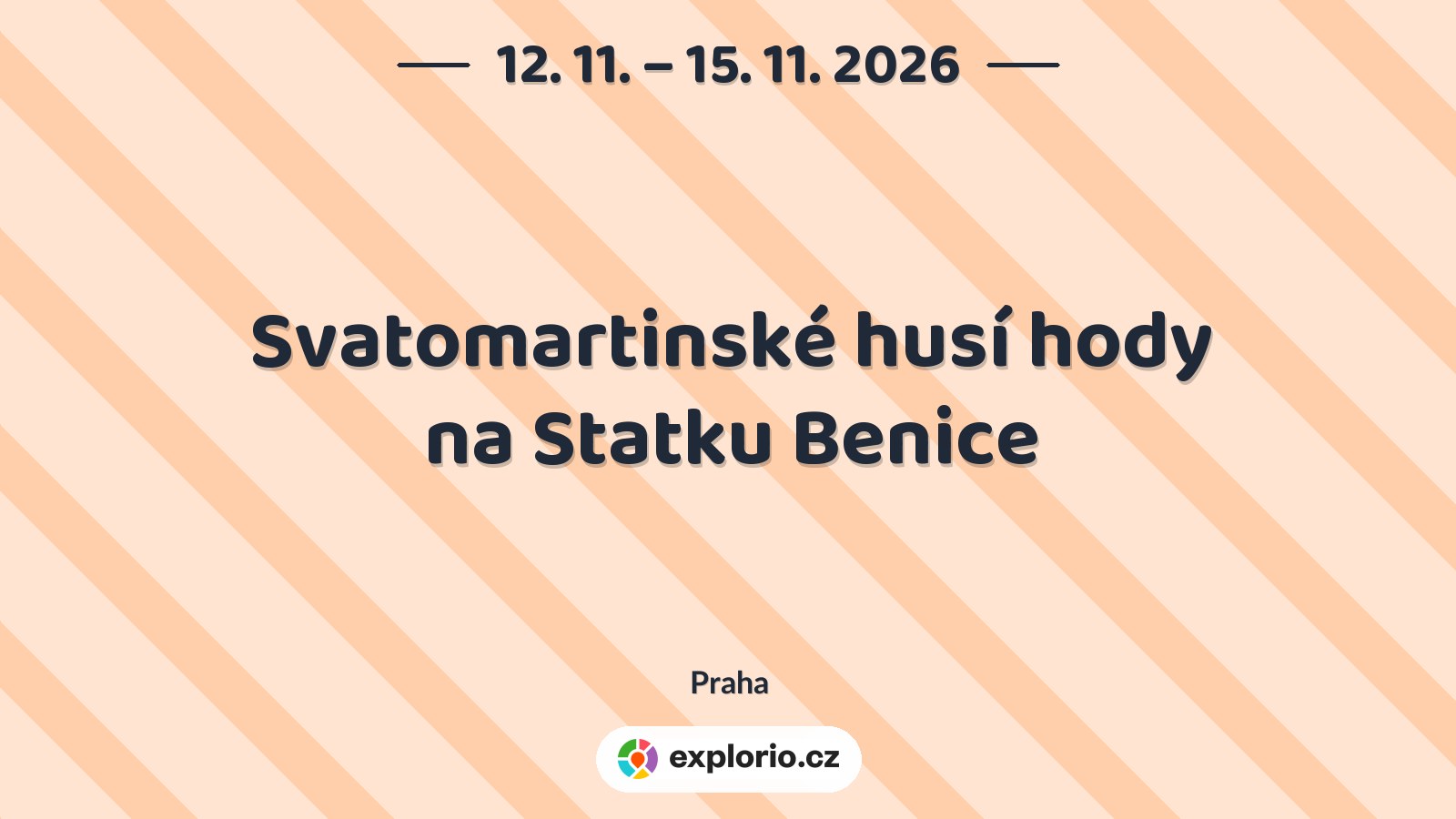 Svatomartinské husí hody na Statku Benice – festivaly a Slavnosti, Praha